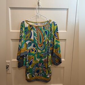 XS Trina Turk Caftan Dress Swim Cover Up